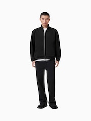 AllSaints Black Carson Track Jacket - Image 3 of 8