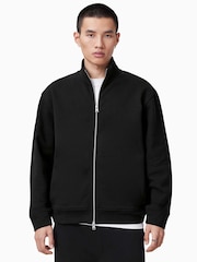 AllSaints Black Carson Track Jacket - Image 4 of 8