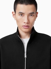 AllSaints Black Carson Track Jacket - Image 6 of 8