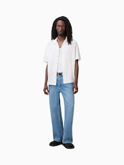 AllSaints White Madin Short Sleeve Shirt - Image 3 of 8