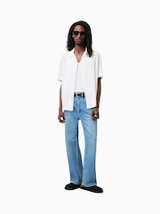 AllSaints White Madin Short Sleeve Shirt - Image 4 of 8