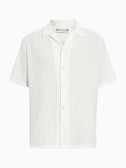 AllSaints White Madin Short Sleeve Shirt - Image 7 of 8