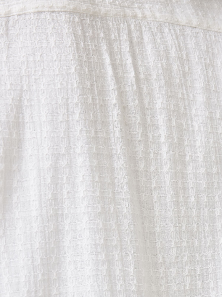 AllSaints White Madin Short Sleeve Shirt - Image 8 of 8