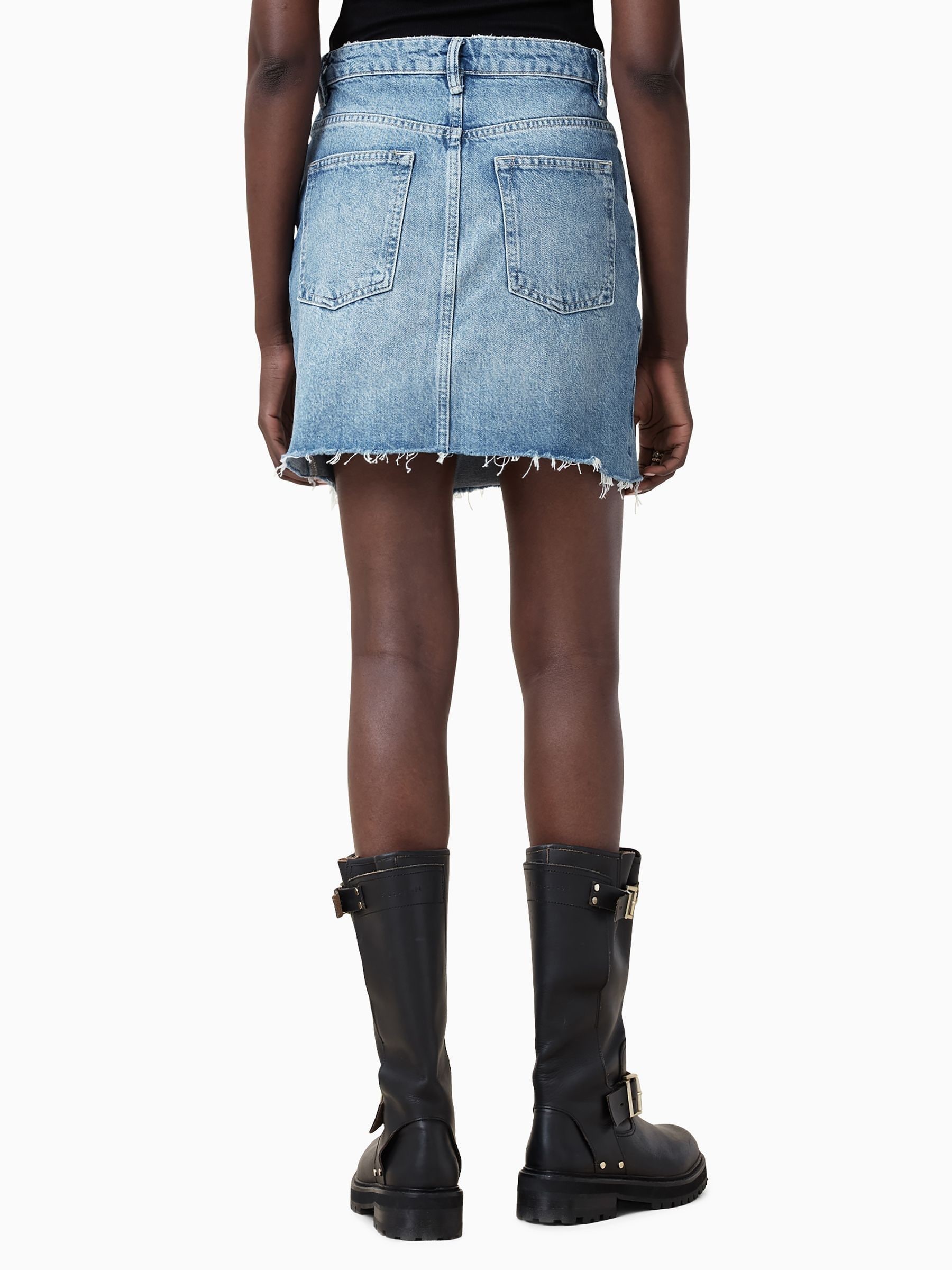Buy AllSaints Blue Aki Crossover Skirt from Next USA