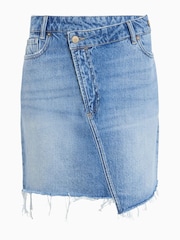 AllSaints Blue Aki Crossover Skirt - Image 8 of 8