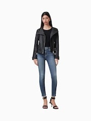 modra - Push-up kavbojke Allsaints Miller - Slika 1 iz 9