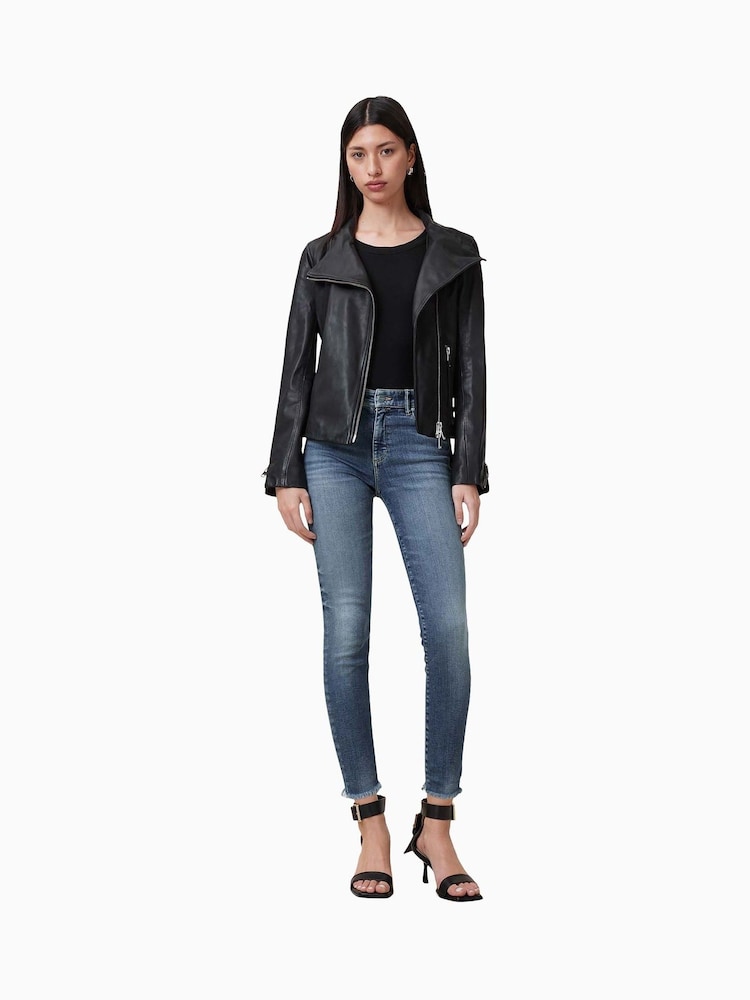 AllSaints Blue Miller Pushup Jeans - Image 1 of 9 AllSaints Blue Miller Pushup Jeans - Image 1 of 9
