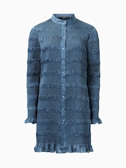 AllSaints Blue Meg Mini Dress - Image 5 of 6