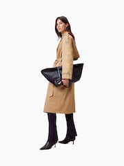 AllSaints Brown Demmi Trench Coat - Image 4 of 9