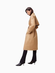 AllSaints Brown Demmi Trench Coat - Image 6 of 9