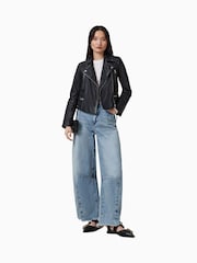 AllSaints Blue Jett Barrel Jeans - Image 4 of 8