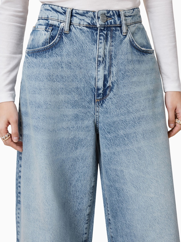 AllSaints Blue Jett Barrel Jeans - Image 5 of 8
