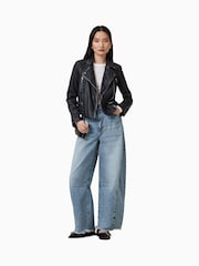 AllSaints Blue Jett Barrel Jeans - Image 6 of 8
