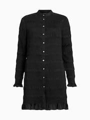AllSaints Black Meg Mini Dress - Image 7 of 7