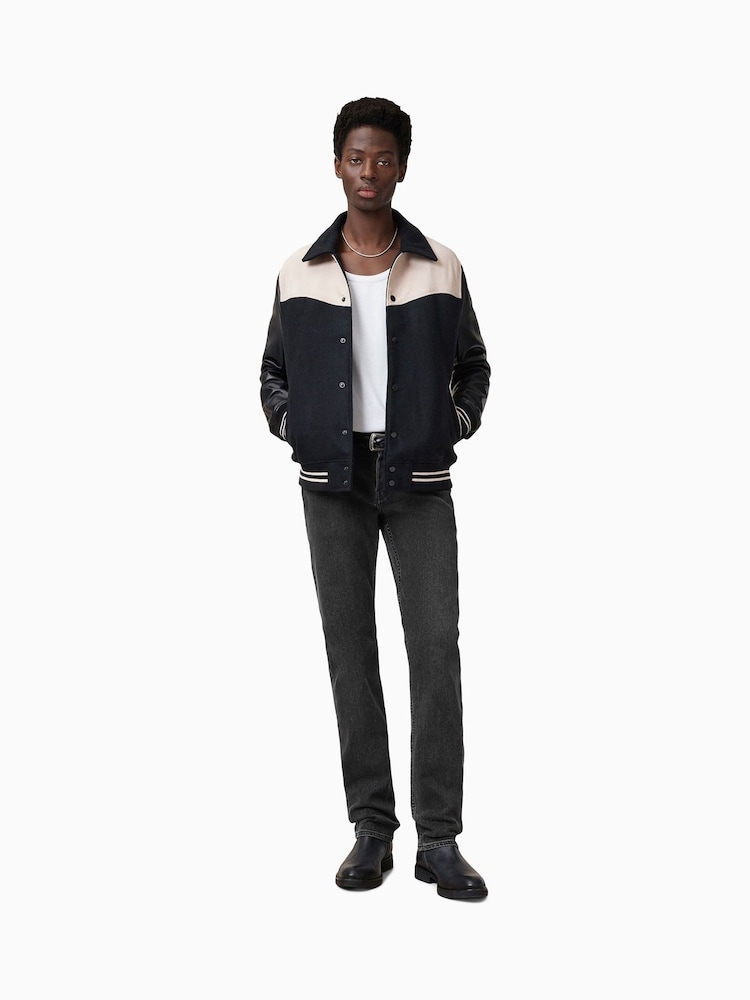 Черный/хромированный - AllSaints Iggy Jeans - Изображение 1 из 10