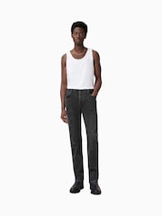 Черный/хромированный - AllSaints Iggy Jeans - Изображение 4 из 10