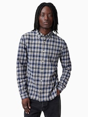 AllSaints Purple Orin Long Sleeve Shirt - Image 1 of 7