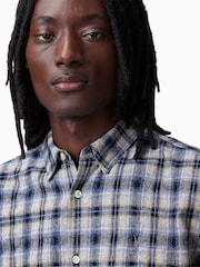 AllSaints Purple Orin Long Sleeve Shirt - Image 2 of 7