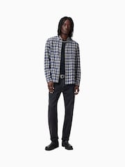 AllSaints Purple Orin Long Sleeve Shirt - Image 3 of 7