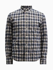 AllSaints Purple Orin Long Sleeve Shirt - Image 7 of 7