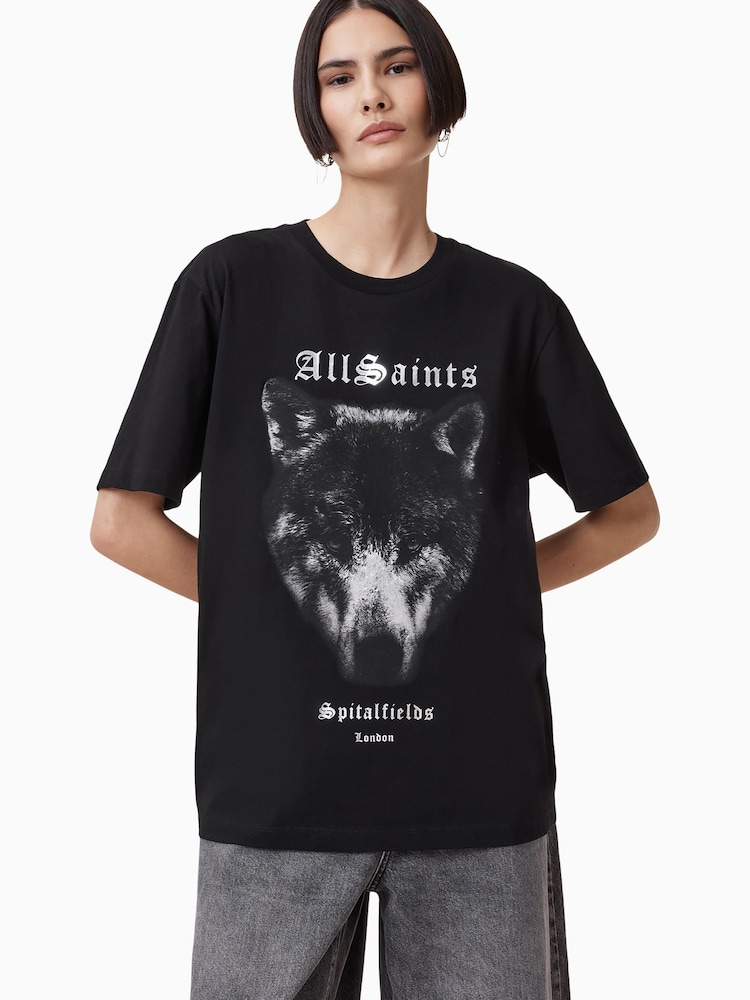 AllSaints Dawn Boyfriend 100% Organic Cotton T-Shirt - Image 1 of 10