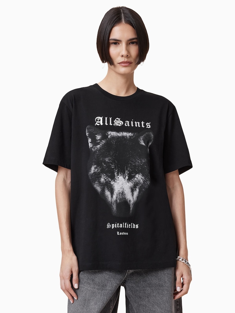 AllSaints Dawn Boyfriend 100% Organic Cotton T-Shirt - Image 4 of 10