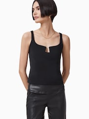 AllSaints Black Mio Cami - Image 4 of 7