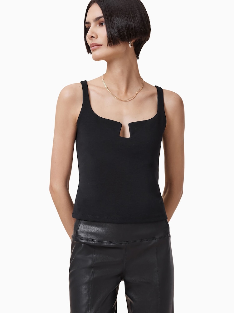 AllSaints Black Mio Cami - Image 4 of 7