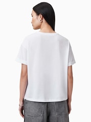AllSaints White Metallo Briar 100% Organic Cotton T-Shirt - Image 6 of 7