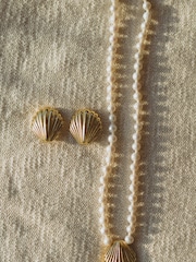 Anni Lu Gold Tone Ocean Treasure Earrings - Image 4 of 4