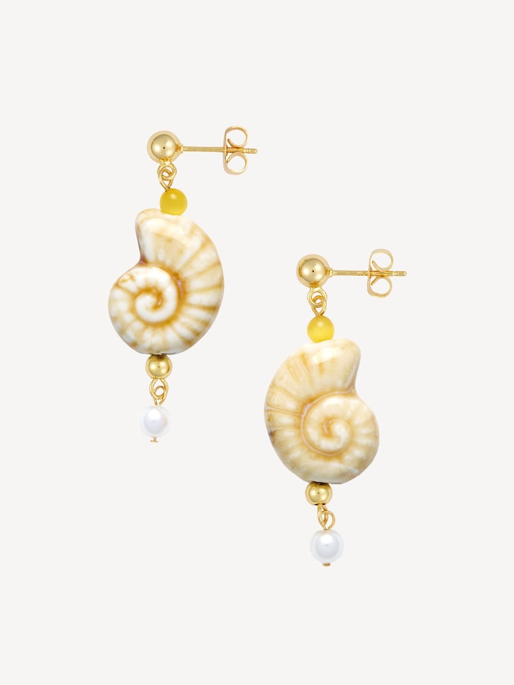 Anni Lu Gold Tone Seaside Earrings - Image 1 of 2