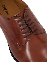Dune London Brown Salisbury Classic Derby Patent Shoes - Image 6 of 6