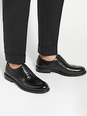 Dune London Black Wide Fit Solihull Oxford Shoes - Image 1 of 6