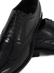 Dune London Black Wide Fit Solihull Oxford Shoes - Image 6 of 6
