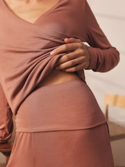 Pink Ribbed Long Sleeve Pyjamas - Image 6 of 6