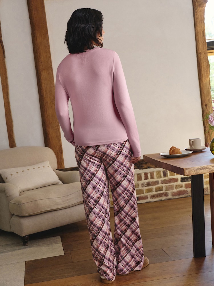 rožnata - Crew Neck Long Sleeve Check Pyjamas - Slika 3 iz 3 rožnata - Crew Neck Long Sleeve Check Pyjamas - Slika 3 iz 3