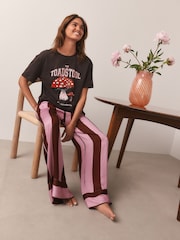 Pink/Red Toad Stripe Short Sleeve Pyjamas - Image 1 of 9