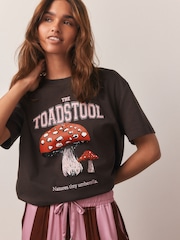 Pink/Red Toad Stripe Short Sleeve Pyjamas - Image 5 of 9