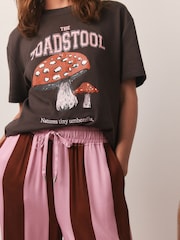 Pink/Red Toad Stripe Short Sleeve Pyjamas - Image 6 of 9