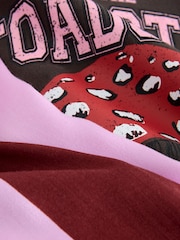 Pink/Red Toad Stripe Short Sleeve Pyjamas - Image 8 of 9