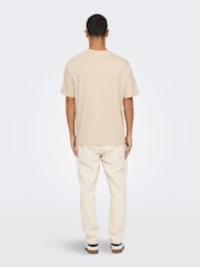 Only & Sons Grey Oasis Band Relaxed Fit T-Shirt - Image 2 of 5