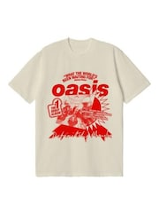 Only & Sons Grey Oasis Band Relaxed Fit T-Shirt - Image 3 of 5
