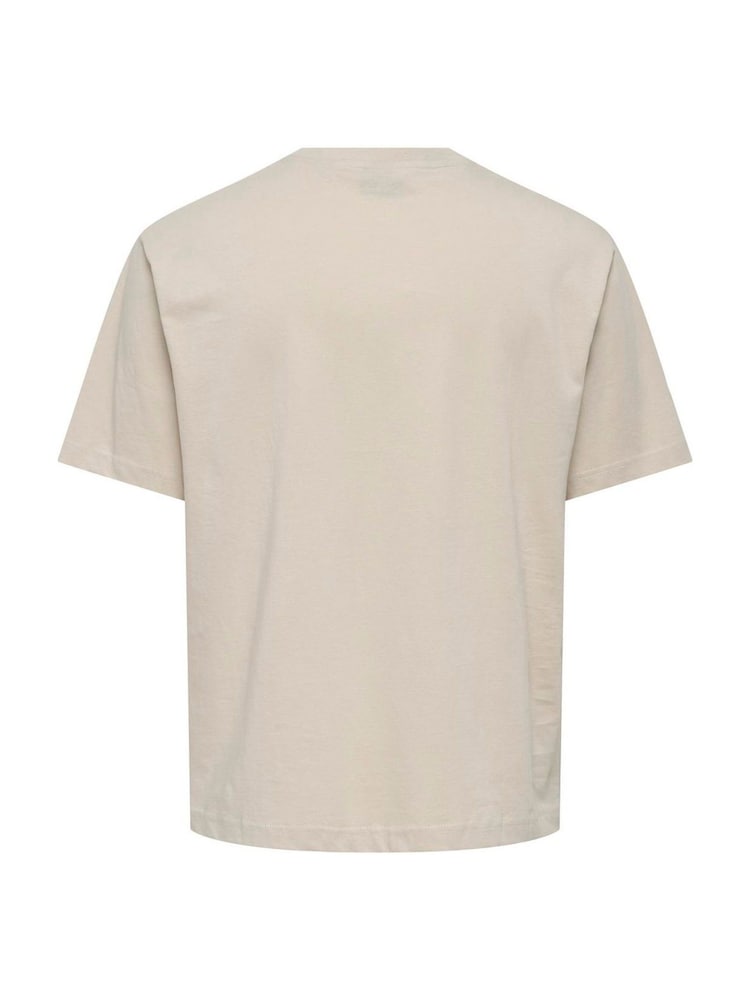 Only & Sons Grey Oasis Band Relaxed Fit T-Shirt - Image 4 of 5