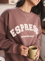 Brown Espresso Sweatshirt and Flannel Pyjamas Set - Image 6 of 10