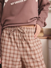Brown Espresso Sweatshirt and Flannel Pyjamas Set - Image 7 of 10