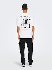Only & Sons Oasis Band Relaxed Fit T-Shirt - صورة 2 من 5