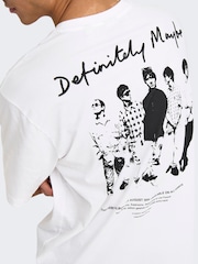 Only & Sons Oasis Band Relaxed Fit T-Shirt - صورة 3 من 5