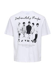 Only & Sons Oasis Band Relaxed Fit T-Shirt - صورة 5 من 5