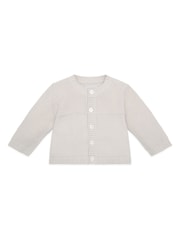 Emile Et Rose Natural True Knit Baby 100% Cotton Cardigan - Image 2 of 4