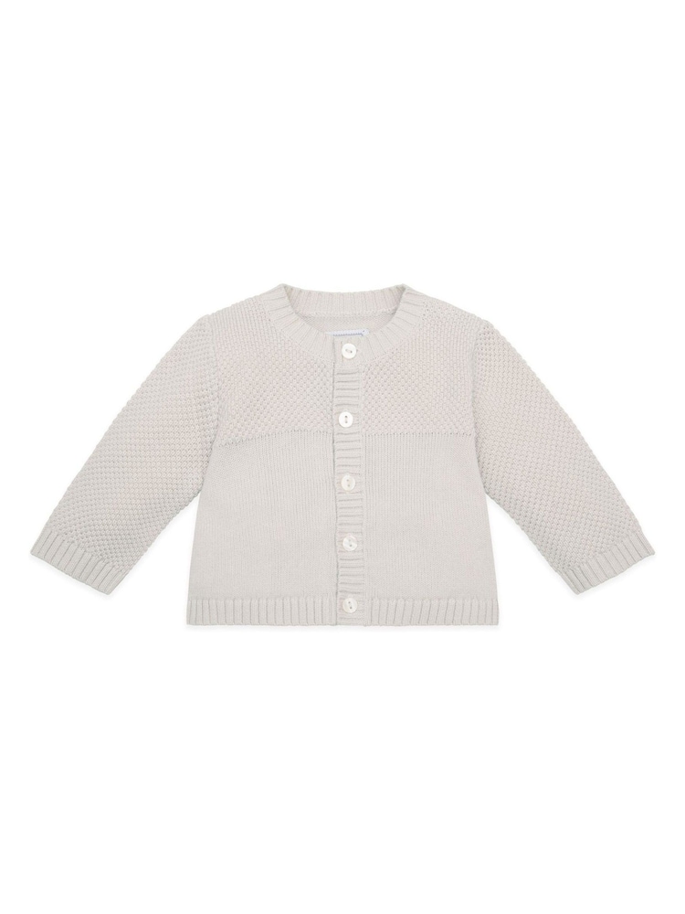 Emile Et Rose Natural True Knit Baby 100% Cotton Cardigan - Image 2 of 4